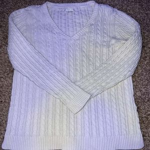 ‼️SOLD‼️Croft&Barrow Coquette purple/grey 80s/90s inspired sweater